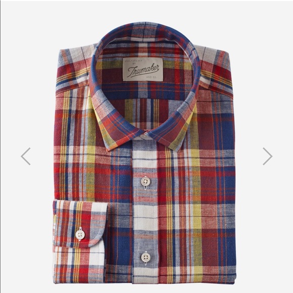 Trumaker Other - Men’s Madras plaid button up shirt